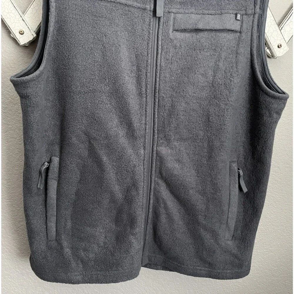 Free Fly Men's M Bamboo Viscose Full Zip Fleece Vest - Gray